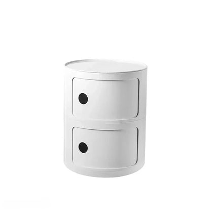 Table de nuit ronde nordique simple - vente privée 14:102 Layer White