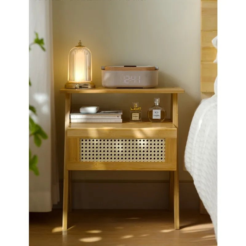 Table de nuit rotin moderne stylé 1 pièce - vente privée 14:29