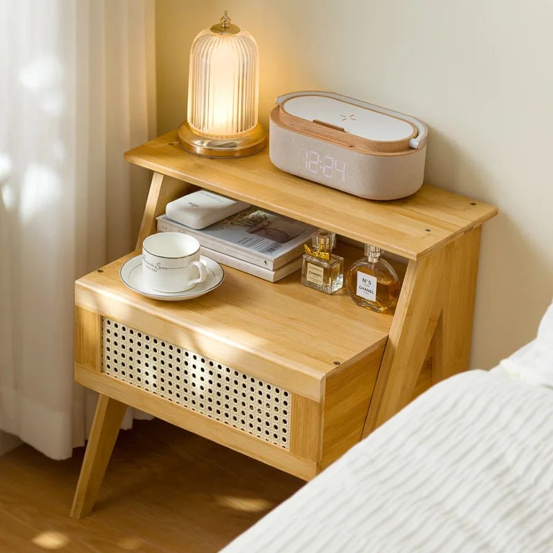 Table de nuit rotin moderne stylé 1 pièce - vente privée 14:29
