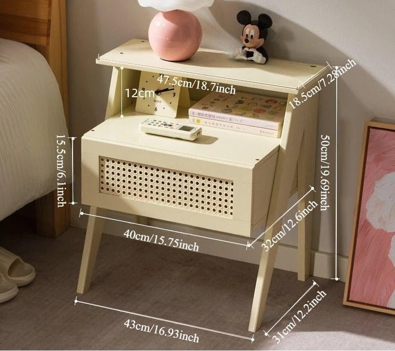 Table de nuit rotin moderne stylé 1 pièce - vente privée 14:29