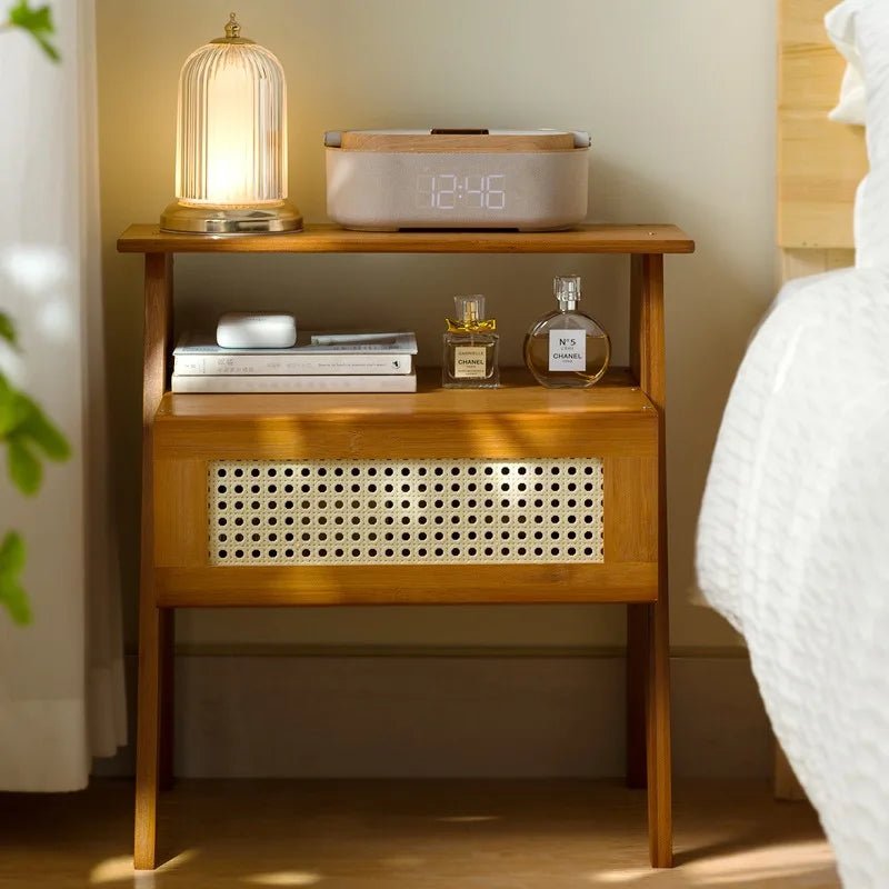 Table de nuit rotin moderne stylé 1 pièce - vente privée 14:29
