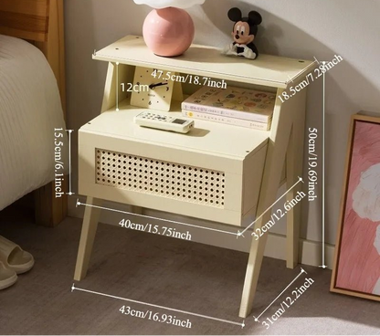 Table de nuit rotin moderne stylé 1 pièce - vente privée 14:29