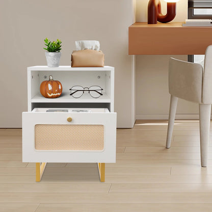 Table de nuit rotin robuste - 14:29;200007763:201336101