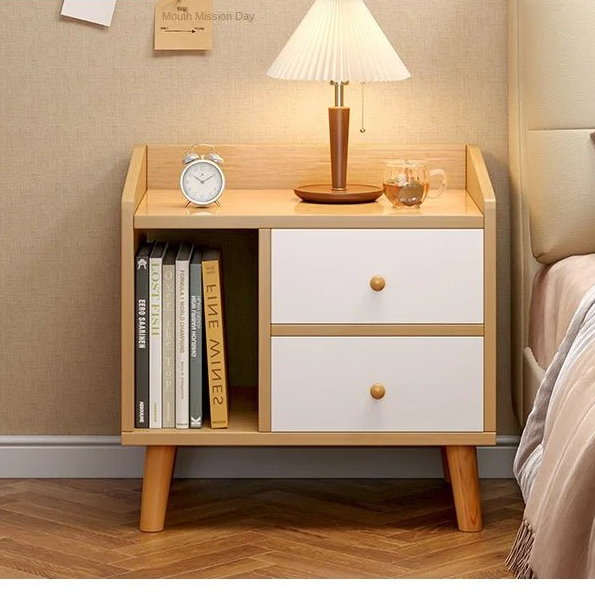 Table de nuit simple et magnifique en bois - vente privée 14:200013902White