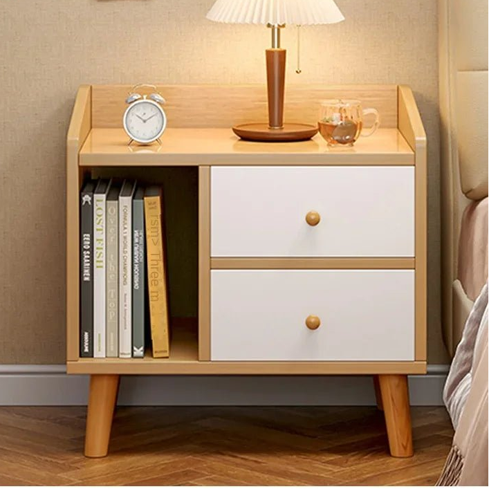 Table de nuit simple et magnifique en bois - vente privée 14:200013902White