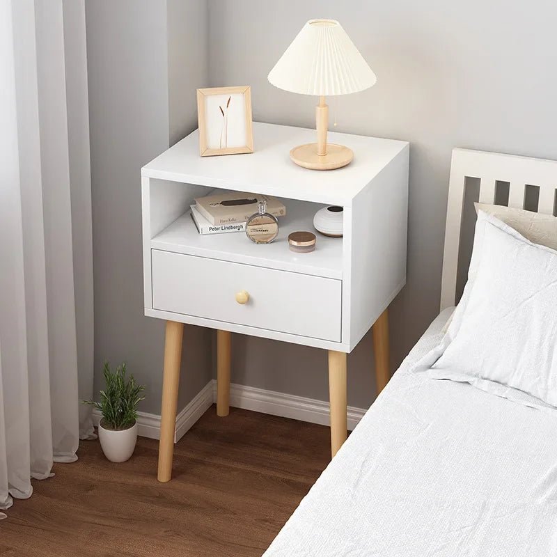 Table de nuit simple pour petit appartement de luxe - vente privée 14:365458S-White-1