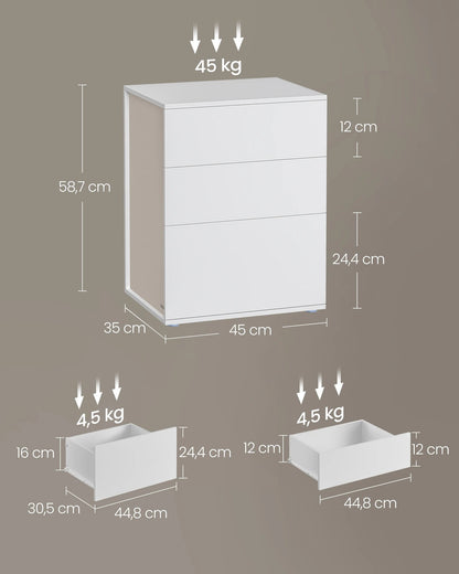 Table de nuit vasagle à montage ultra rapide - vente privée 14:193Noir d'encre;200007763:201336101