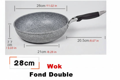 Poêle céramique induction wok Nordantic