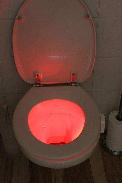 Lampe WC LED RGB 8 Couleur avec capteur de mouvement
