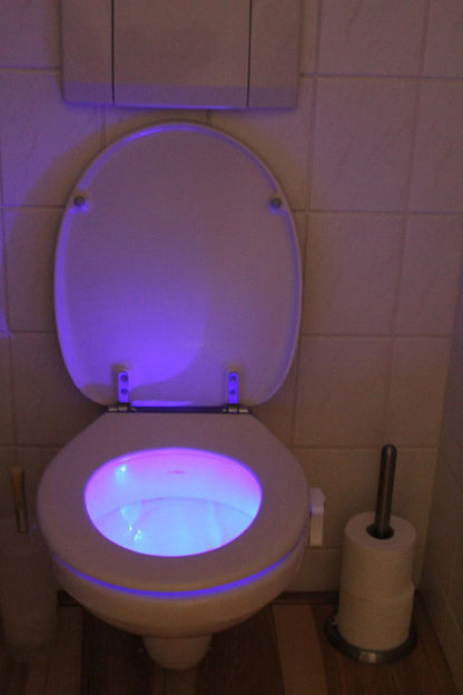 Lampe WC LED RGB 8 Couleur avec capteur de mouvement