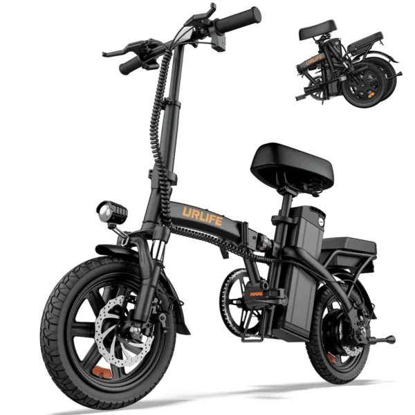 Vélo électrique pliable URLIFE F1L 14 pouces - Autonomie 40 km et batterie amovible