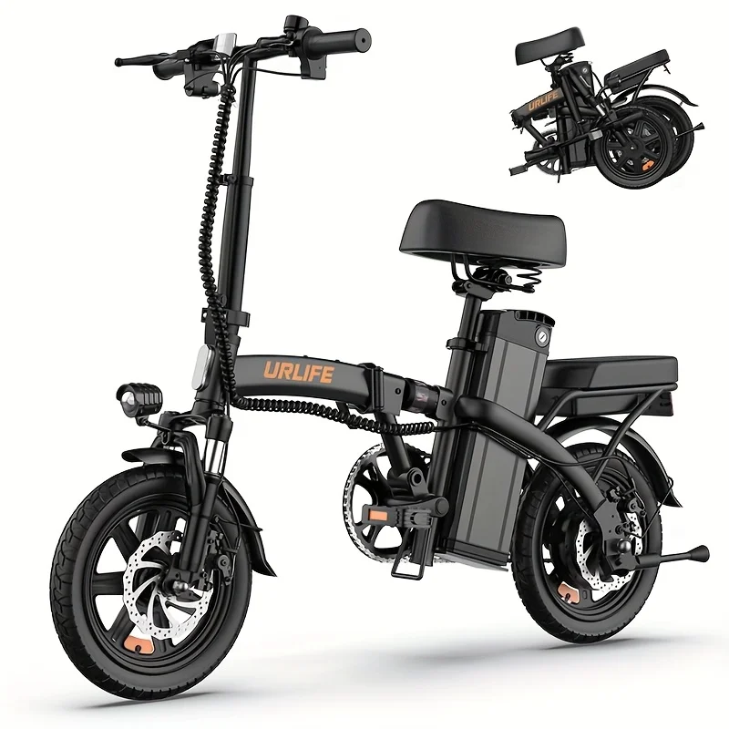 Vélo Électrique Pliable Urlife F1L 14 Pouces Moteur 250W Batterie 48V 7.5Ah