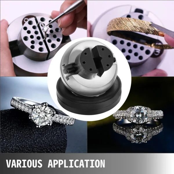 SucceBuy Étau à Bille de Gravure 10 kg - Ensemble Complet avec 34 Accessoires et Bloc Standard vue 2