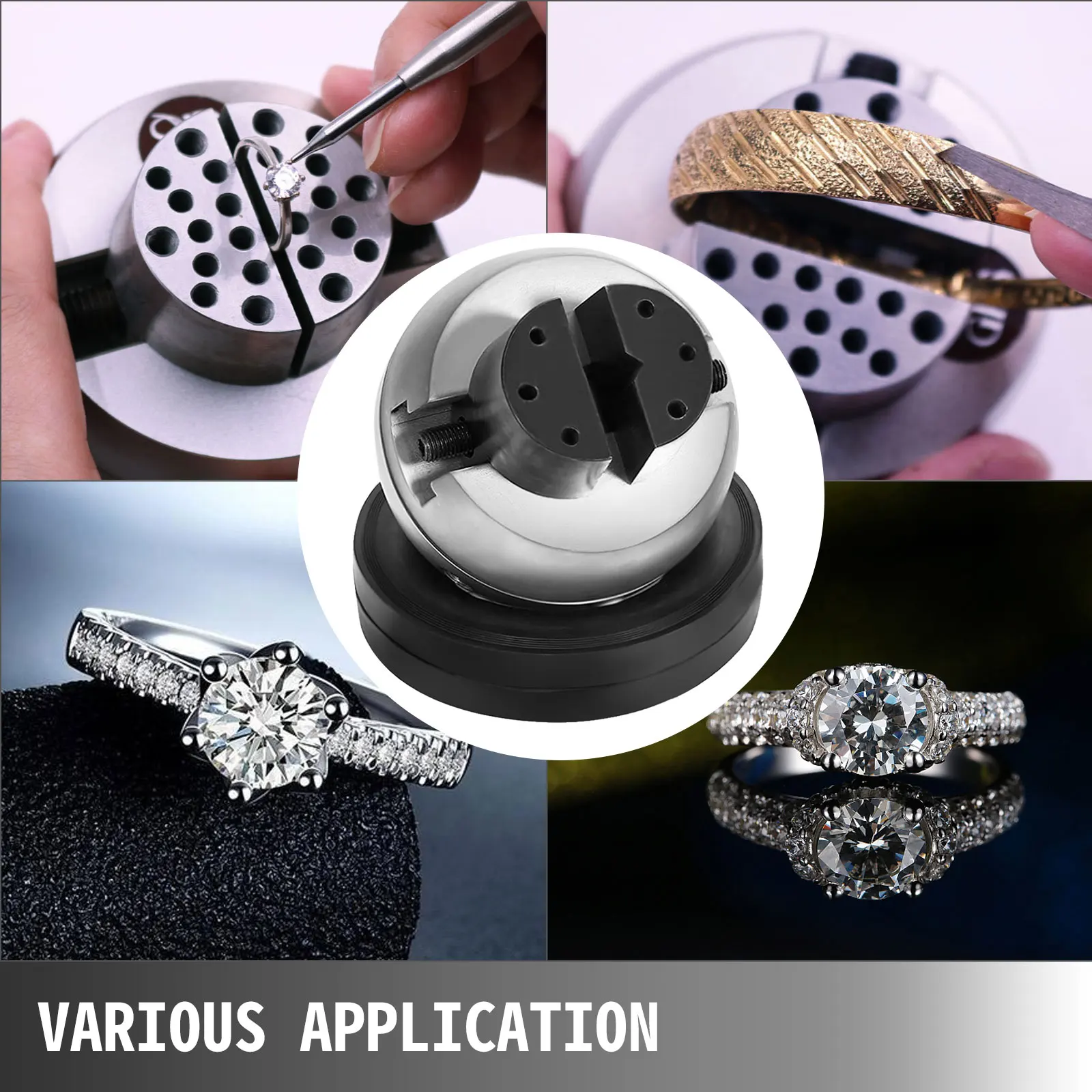 SucceBuy Étau à Bille de Gravure 10 kg - Ensemble Complet avec 34 Accessoires et Bloc Standard vue 2