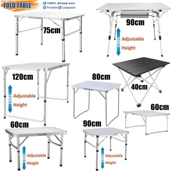 Table Pliante Polyvalente pour Camping, Pique-Nique et Jardin