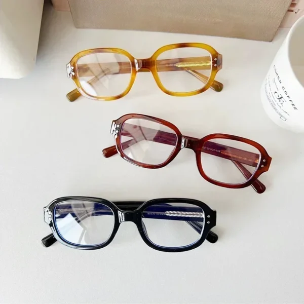 Lunettes Décoratives Vintage Y2K Monture Carrée Rétro vue 2