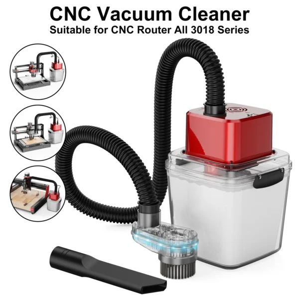 Aspirateur pour machine de gravure CNC TwoTrees compatible broche 775/500W vue 2
