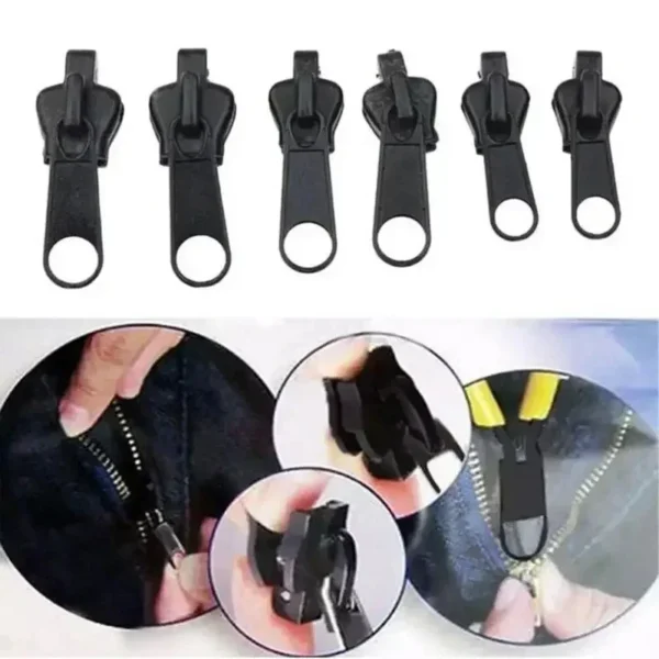 Kit de Réparation Instantanée pour Fermetures Éclair - 3 Tailles avec Curseurs et Dents