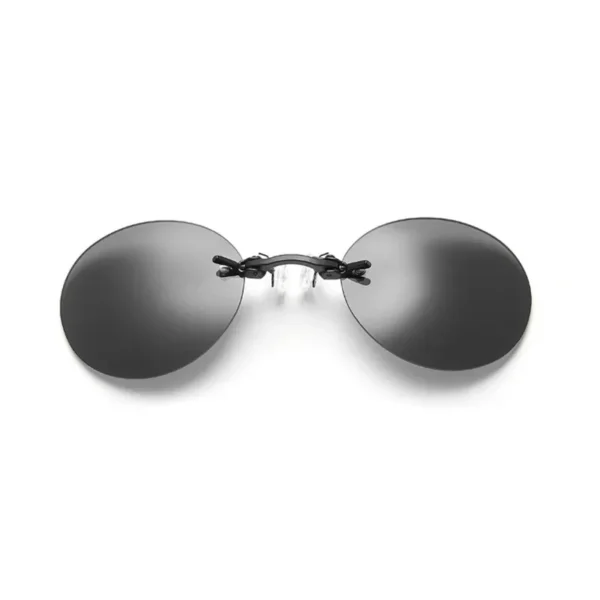 Lunettes de soleil rondes sans monture CRIXALIS style Matrix Morpheus