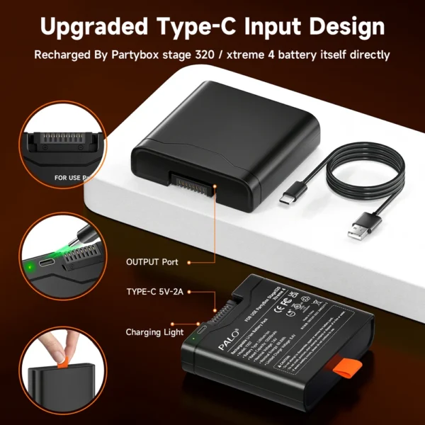 Batterie de Rechange 12000mAh pour Enceintes Portables Xtreme 4 et PartyBox Stage 320 vue 2