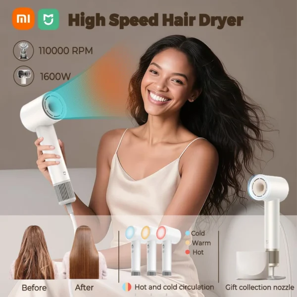Sèche-cheveux haute vitesse Xiaomi Mijia H501SE - 1600W - Ions Négatifs
