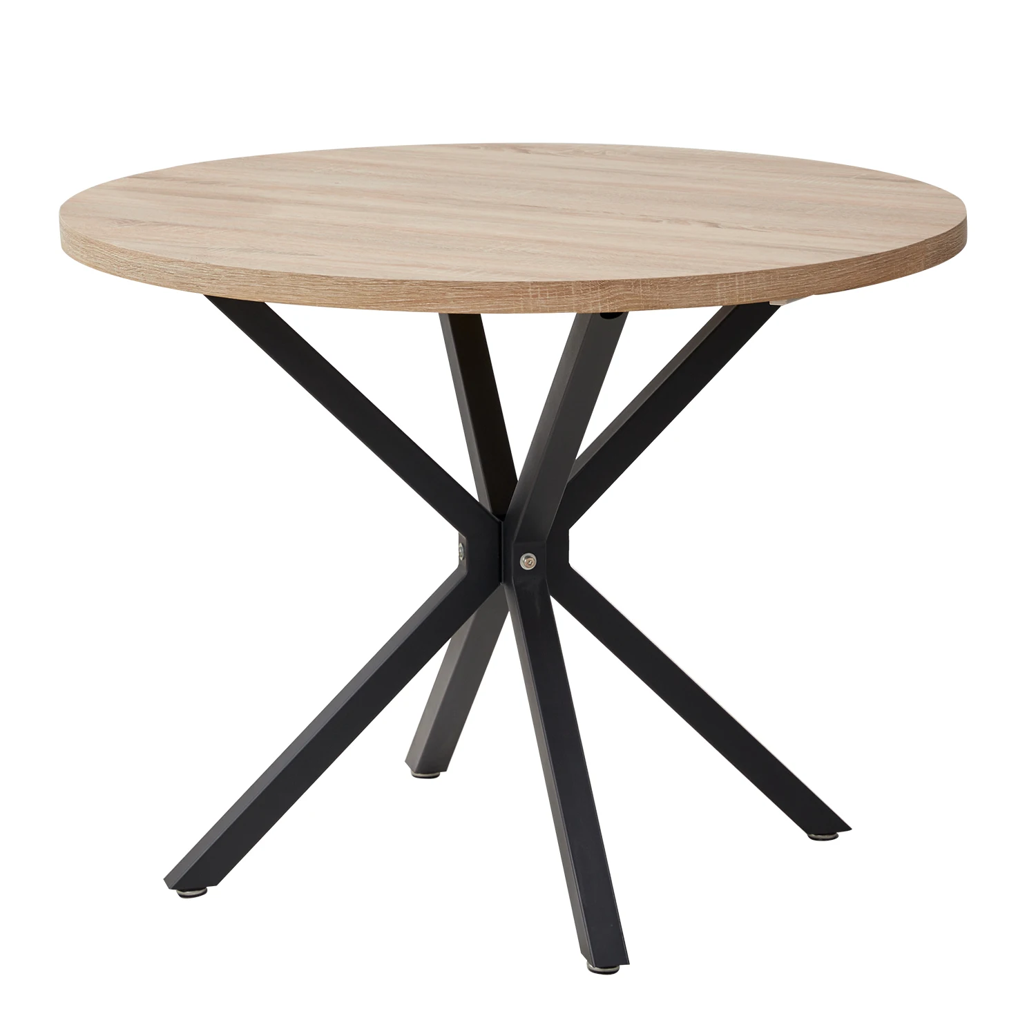 Table de salle à manger ronde style nordique EGOONM 100 cm plateau MDF image 7