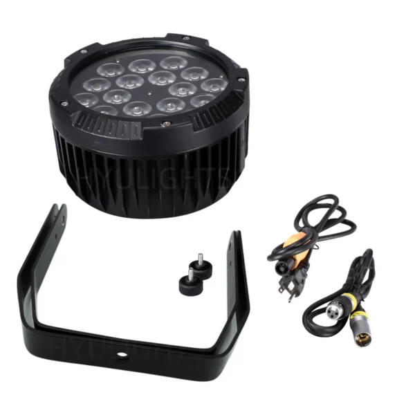 Projecteur Scénique LED PAR 18x18W RGBWA+UV IP65 Silencieux vue 2