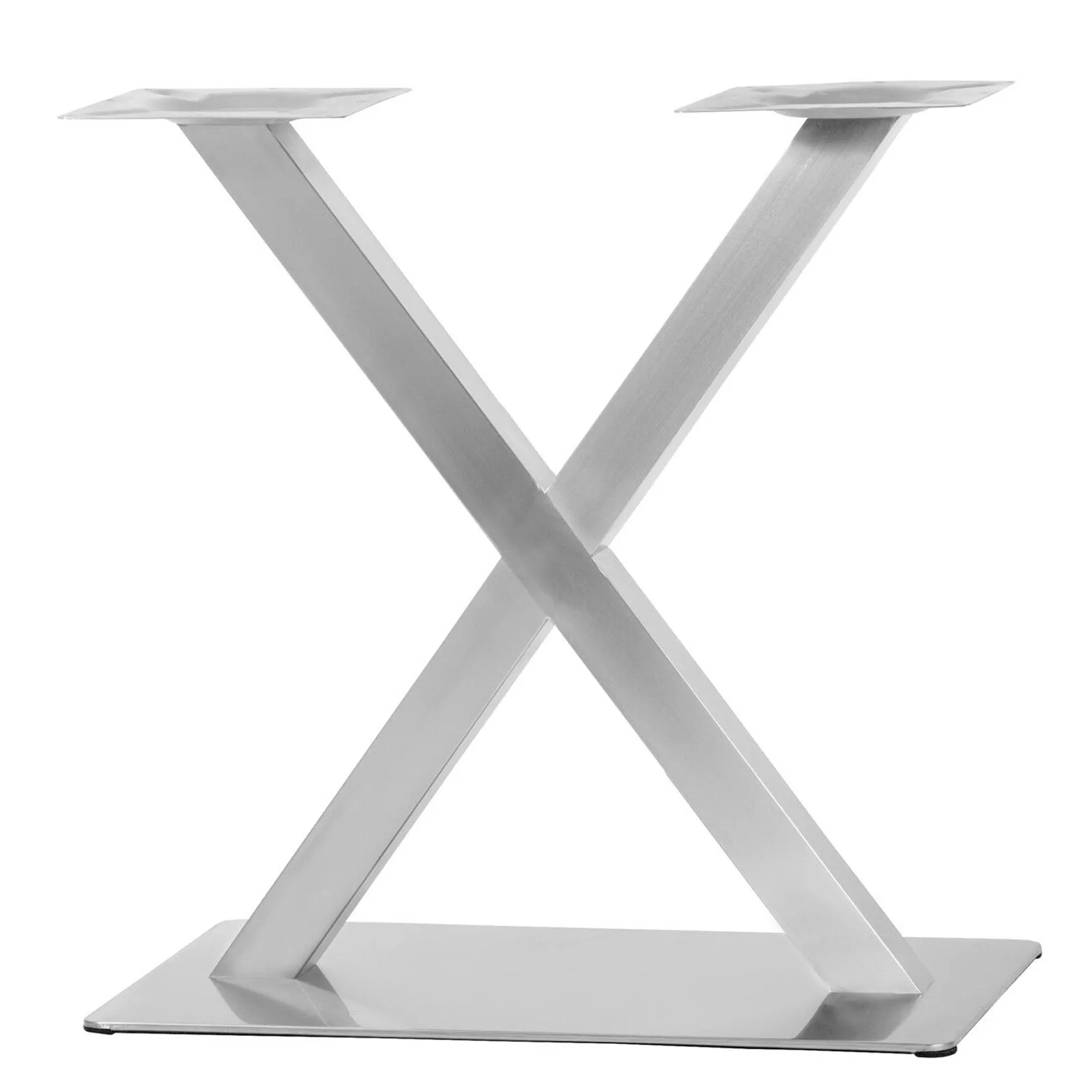 Pieds de table en acier inoxydable en forme de X pour café et gastronomie image 4