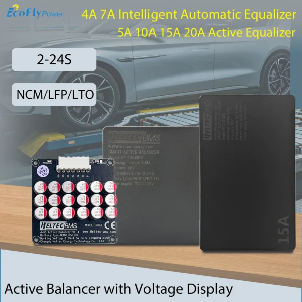 Égaliseur Actif et Équilibreur de Cellules pour Packs Batteries Lithium 2S-24S