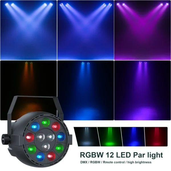 Datewink Projecteur Scénique LED RGBW 60W avec Support et Sac de Transport pour DJ et Fêtes vue 2
