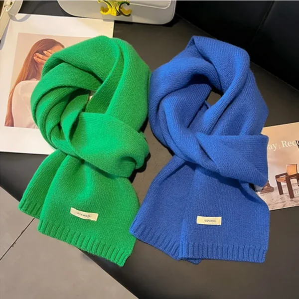 Écharpe d'Hiver en Laine Pure et Douce pour Femme