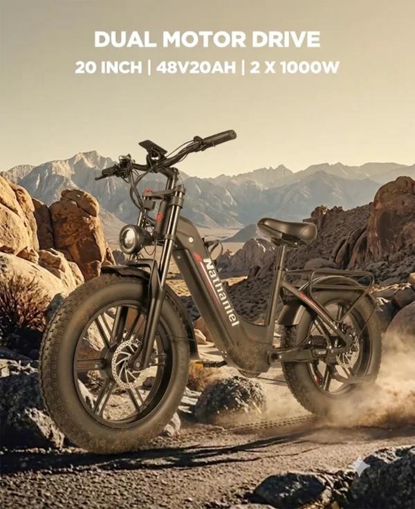 Vélo Électrique Tout-Terrain Nathaniel SYR08 Double Moteur 48V 20AH vue 2