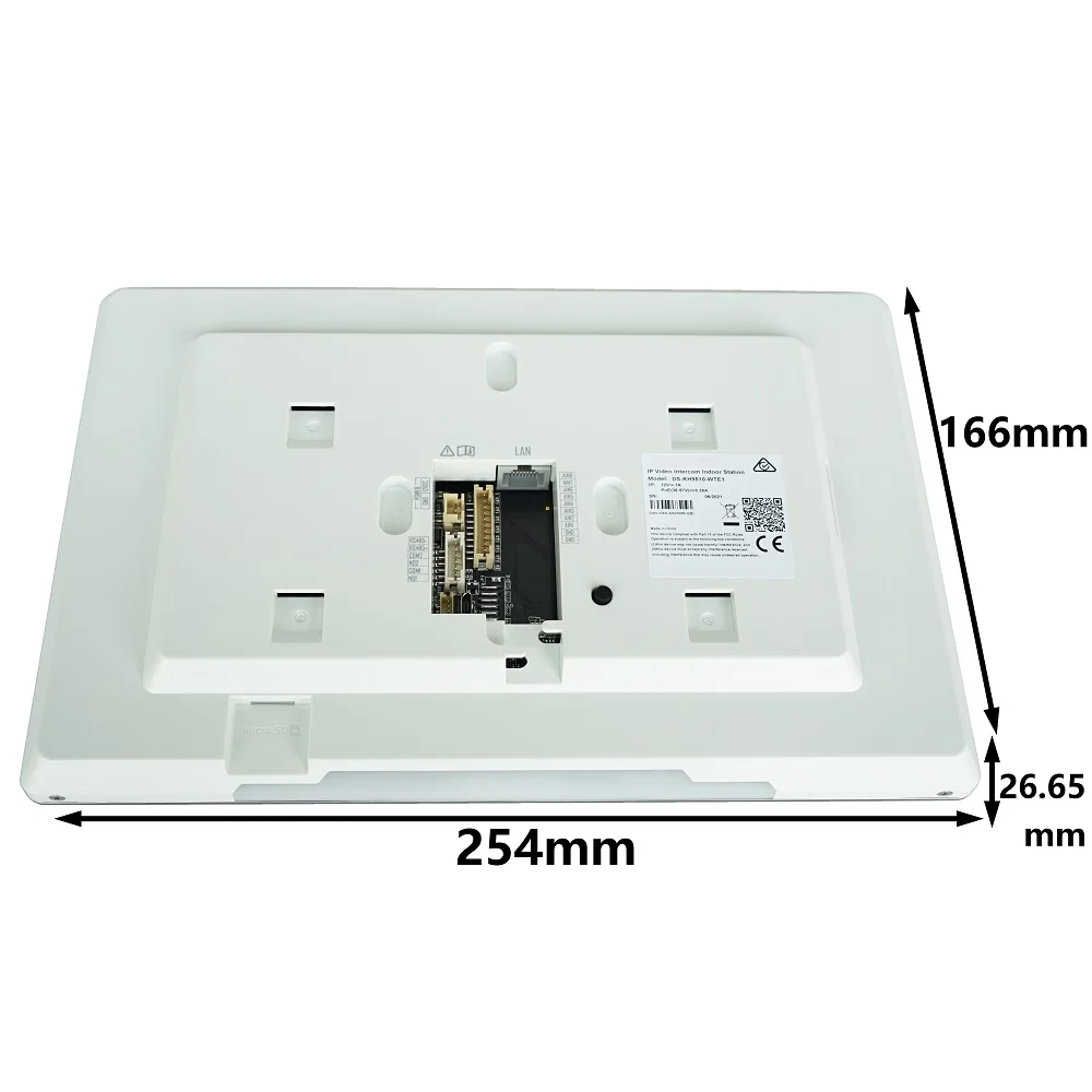 Moniteur intérieur Hikvision DS-KH9510-WTE1(B) 10 pouces tactile PoE WiFi image 5
