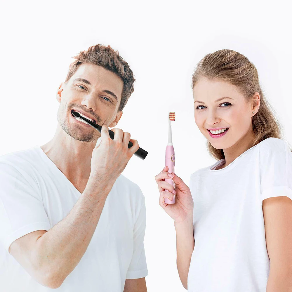 Brosse à dents électrique sonique Fairywill FW-D7 avec étui et têtes de rechange image 6