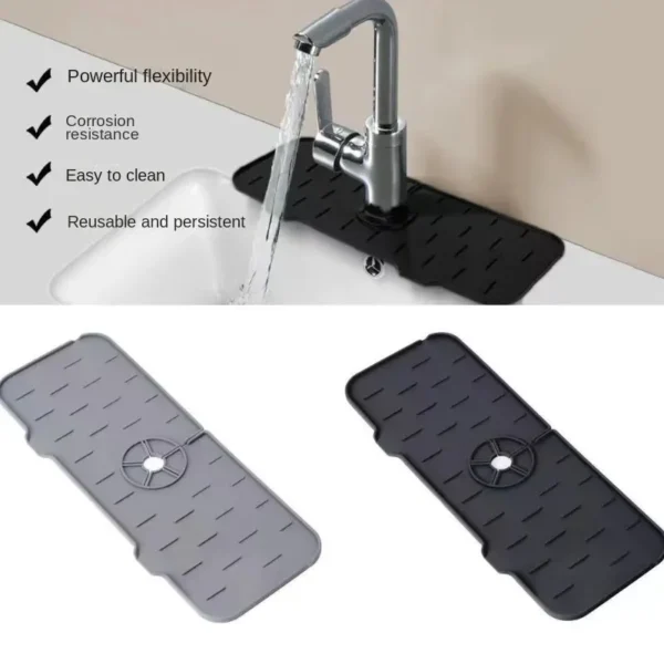 Tapis Protecteur en Silicone pour Robinet d'Évier