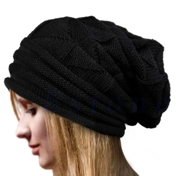Bonnet d'Hiver en Tricot Ample et Chaleureux vue 2