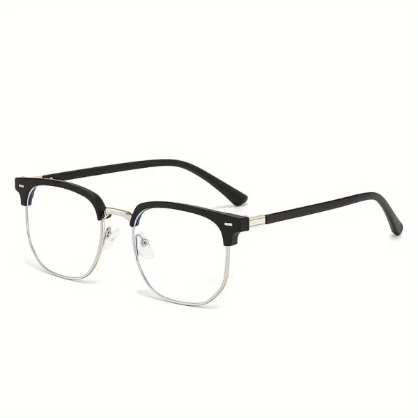 Lunettes Décoratives Demi-Cerclées pour Homme – Style Décontracté et Élégant