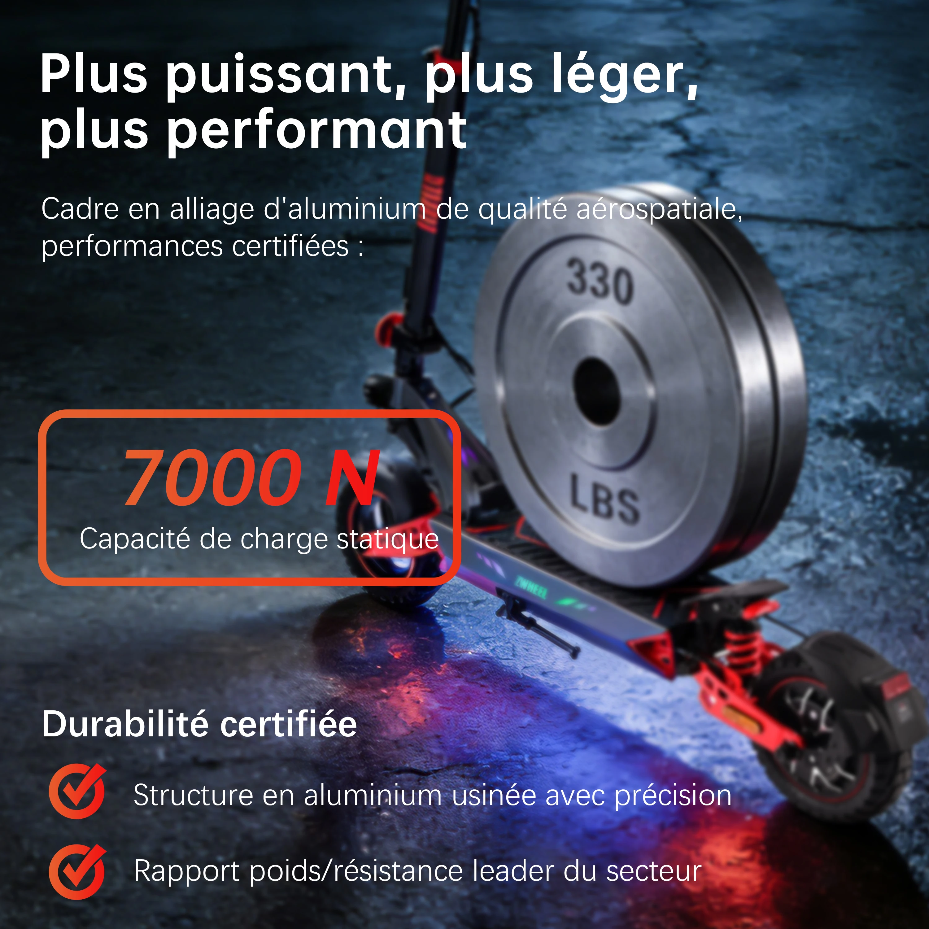 Trottinette Électrique Adulte ZWHEEL D3 X5 - Double Moteur 2400W & Autonomie 80 km image 5