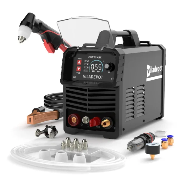 Viladepot CUT55 MAX Coupeur Plasma Arc Pilote 55 Ampères 220V Numérique