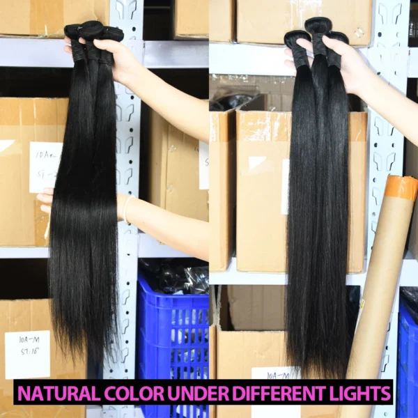 Tissage de Cheveux Humains Lisses Naturels Qualité Remy vue 2
