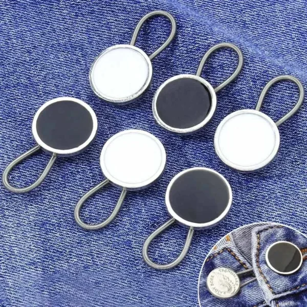 Boutons télescopiques d'extension de taille et de ceinture sans couture vue 2