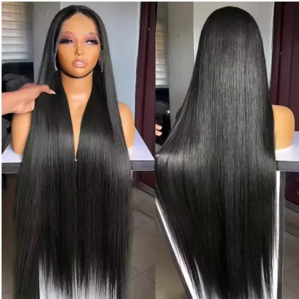 Perruque Lisse Lace Frontal en Cheveux Vierge Naturels vue 2