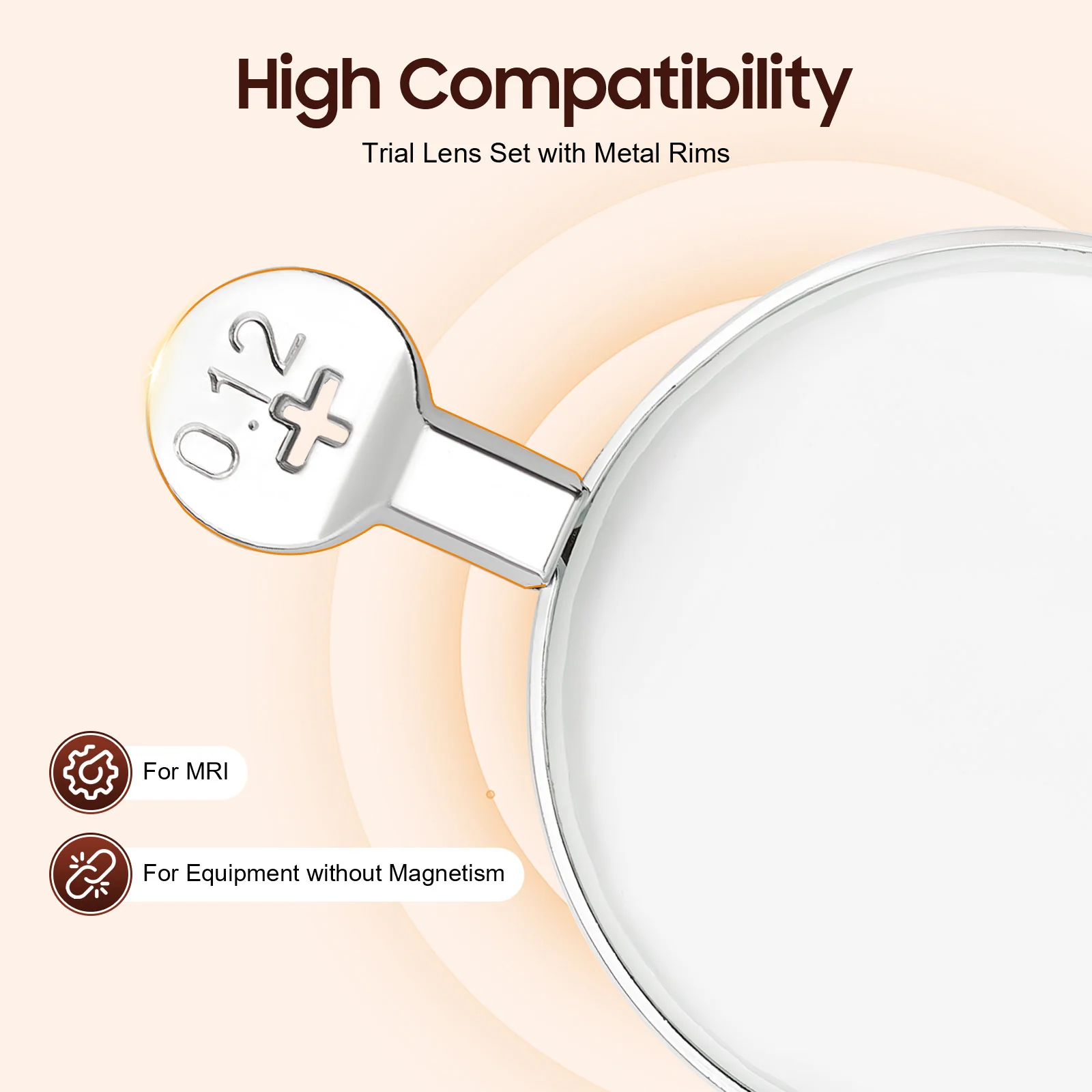 Kit d'optométrie complet de 266 lentilles avec monture d'essai pour professionnels de la vision image 5