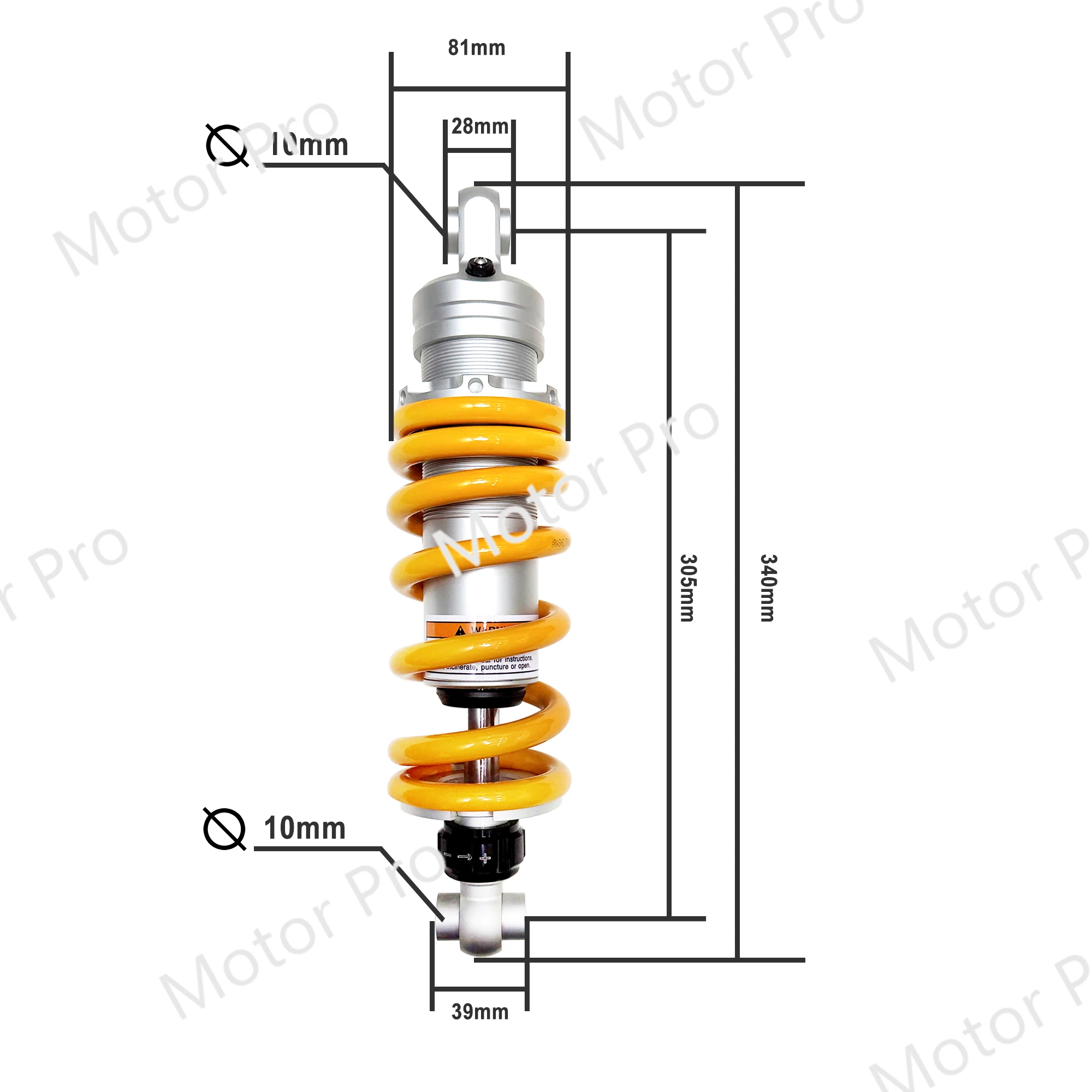 Suspension arrière réglable 305 mm pour Honda NC et CB image 6