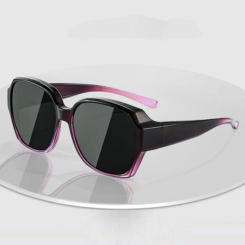 Lunettes de Soleil Polarisées Rondes Rétro pour Sur-Lunettes image 3