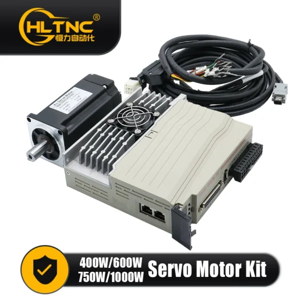 Kit de Servomoteur HLTNC avec Driver et Encodeur Absolu 17 Bits pour Gravure CNC