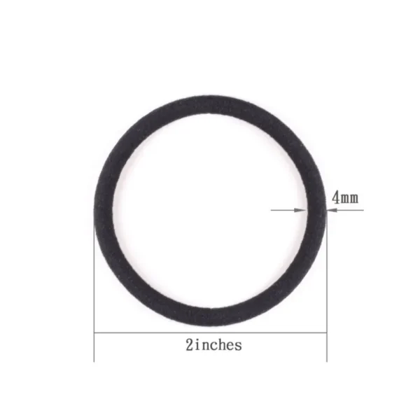 Lot d'élastiques à cheveux souples de 4 mm - Accessoire coiffure polyvalent vue 2