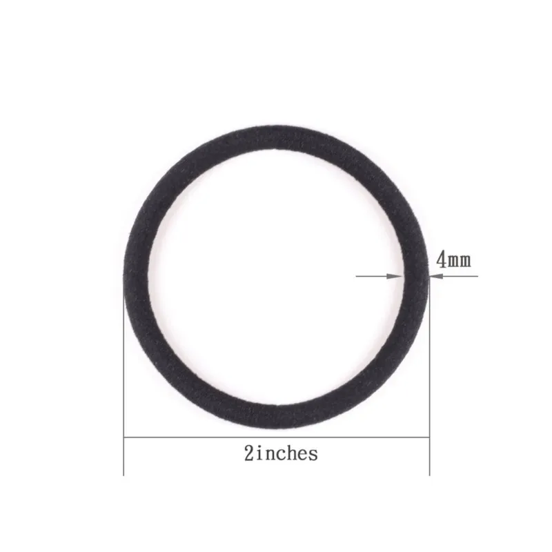 Lot d'élastiques à cheveux souples de 4 mm - Accessoire coiffure polyvalent vue 2