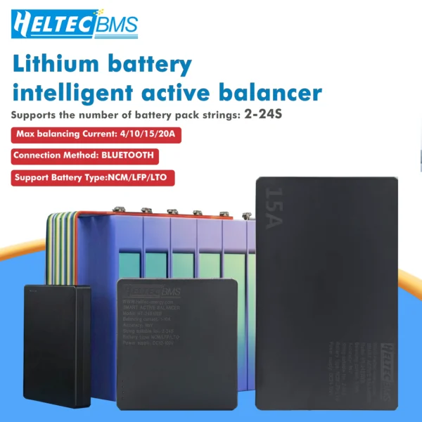 Équilibreur Actif Intelligent Heltecbms 2S-24S pour Batteries Lithium et Solaire