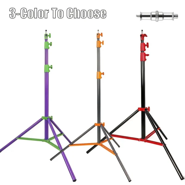 Trépied de Studio Professionnel 2,8 M en Alliage et Acier avec Vis Universelle 1/4"-3/8"